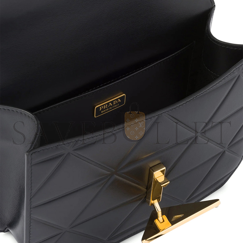 Pra*a small triangle quilted shoulder bag 1bd320 (22*16*6cm)